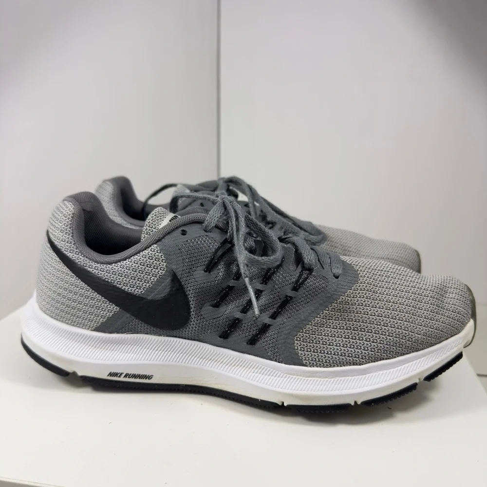 Nike Downshifter 7 Running Shoes Women's 8.5 Grey Black 909006-011 Mesh Low Tops